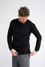 Men's T-shirt with a long sleeve Long sleeve Black Teamv 8034096 photo №6