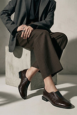 Patent leather shoes in dark burgundy  4207097 photo №5