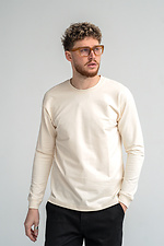 Herren-T-Shirt mit langen Ärmeln. Langarm Teamv Sand Teamv 8034097 Foto №2