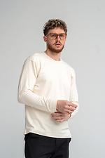 Herren-T-Shirt mit langen Ärmeln. Langarm Teamv Sand Teamv 8034097 Foto №4