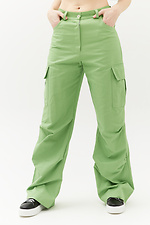 DUTTI high cotton trousers with large side pockets Garne 3040098 photo №1