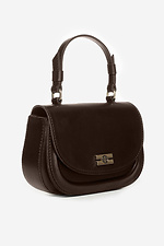 Women's small handbag chocolate color Lucherino 4008098 photo №2