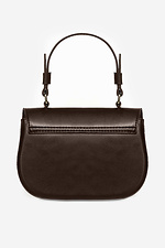 Women's small handbag chocolate color Lucherino 4008098 photo №3