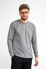 Men's T-shirt with a long sleeve Long sleeve Gray Teamv 8034098 photo №1