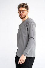 Чоловіча футболка з довгим рукавом Long sleeve Сірий Teamv 8034098 фото №2