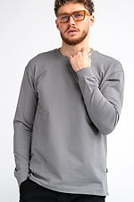 Чоловіча футболка з довгим рукавом Long sleeve Сірий Teamv 8034098 фото №4