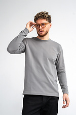 Men's T-shirt with a long sleeve Long sleeve Gray Teamv 8034098 photo №6