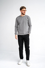Men's T-shirt with a long sleeve Long sleeve Gray Teamv 8034098 photo №7