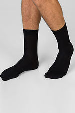 Мужские высокие носки из черного хлопка GEN 7770099 фото №1