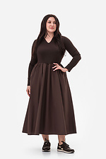 Платье ELIS коричневое Garne 3044100 фото №1