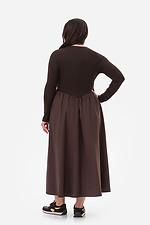 Платье ELIS коричневое Garne 3044100 фото №2