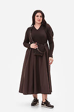 Платье ELIS коричневое Garne 3044100 фото №3