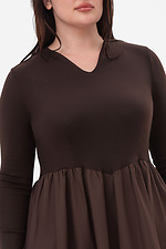 Платье ELIS коричневое Garne 3044100 фото №5