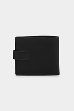 Маленький шкіряний гаманець чорного кольору на кнопці Garne 3300100 фото №2