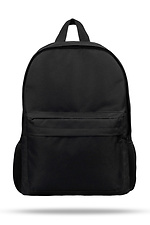 Black large backpack with external pocket and laptop compartment HOT 8035100 photo №1
