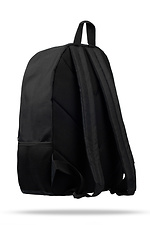 Schwarzer großer Rucksack mit Außentasche und Laptopfach HOT 8035100 Foto №2