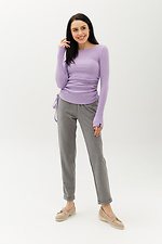 Bodycon-Pullover aus SAKEE-Rippstrick mit seitlichen Zugbändern Garne 3040101 Foto №2