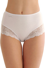 Two-pack of high waist panties with lace trim Key 4028101 photo №2