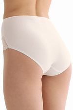 Two-pack of high waist panties with lace trim Key 4028101 photo №3