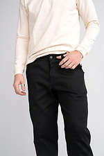 Men's classic straight trousers Classic Black Teamv 8034101 photo №6