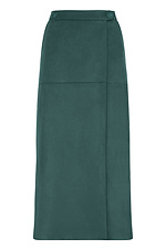Suede wrap skirt in emerald color Garne 3042102 photo №8