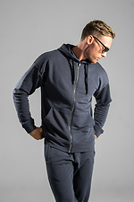 Men's sports suit with a zipper Over ZIP Graphite Teamv 8034104 photo №5