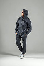 Men's sports suit with a zipper Over ZIP Graphite Teamv 8034104 photo №7