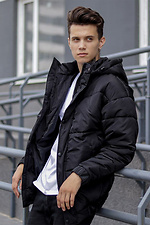 Short oversized puffy jacket for the winter with a hood Reload 8031105 photo №4