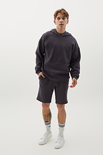 Gray LUKA knitted suit, hoodie and shorts GEN 7770106 photo №2