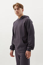 Gray LUKA knitted suit, hoodie and shorts GEN 7770106 photo №3