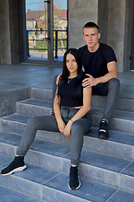 Knitted sweatpants with a high rise and drawstring HOT 8035106 photo №5