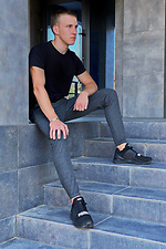 Knitted sweatpants with a high rise and drawstring HOT 8035106 photo №8