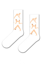 Білі бавовняні шкарпетки з малюнком SOX 8041106 фото №1