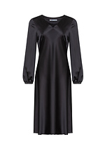 Шелковое платье SELESTA черного цвета Garne 3041107 фото №11