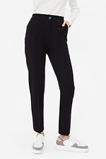 Knitted trousers ASLI black with seams Garne 3042107 photo №1