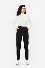 Knitted trousers ASLI black with seams Garne 3042107 photo №2