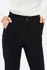 Трикотажні штани ASLI чорного кольору зі швами Garne 3042107 фото №6