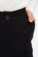 Трикотажні штани ASLI чорного кольору зі швами Garne 3042107 фото №7