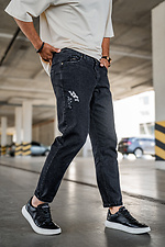 Men's spring jeans IOM Denim Black Teamv 8034107 photo №6