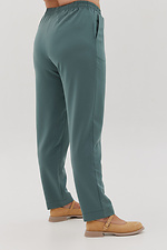 Classic tapered pants in jade color Garne 3041109 photo №5