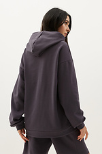 Knitted women's hoodie ANNA gray GEN 7770109 photo №3