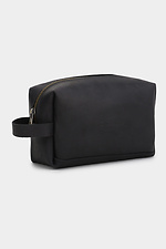 Small cross-body bag made of genuine leather in black with a long strap Garne 3300110 photo №5
