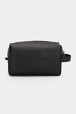 Small cross-body bag made of genuine leather in black with a long strap Garne 3300110 photo №7