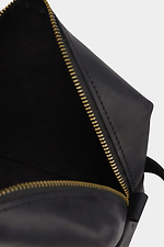 Маленька сумка крос - боді з натуральної шкіри чорного кольору з довгим ремінцем Garne 3300110 фото №9