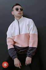 Warm sports sweatshirt on fleece with a zipper VDLK 8031110 photo №3