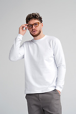 Herren-T-Shirt mit langen Ärmeln, langärmelig, Weiß Teamv 8034110 Foto №4