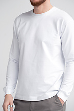 Herren-T-Shirt mit langen Ärmeln, langärmelig, Weiß Teamv 8034110 Foto №5