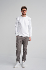 Men's T-shirt with a long sleeve Long sleeve White Teamv 8034110 photo №7