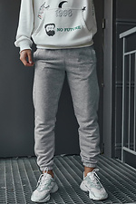 Tapered gray sweatpants with cuffs TUR WEAR 8037110 photo №3