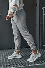 Tapered gray sweatpants with cuffs TUR WEAR 8037110 photo №4